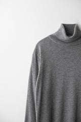 Cashmere turtle neck knit (Grey)