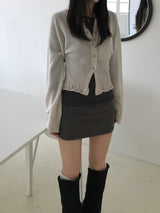 Mohair Backless Cardigan (3 colors)