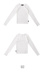 スリムフィットレギュラーロングスリーブTシャツ