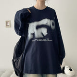 Oco Gradient Print Boxy Fit Long Sleeve T-Shirt (4 colors) H&L