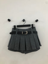 ベルトツーバックルミニスカートパンツ