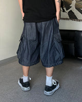 SL Raw Denim Cargo Bermuda Pants (2C)