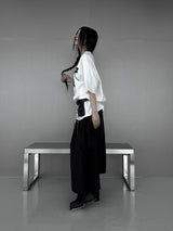 [unisex]フラワープリントオーバーフィット半袖Tシャツ (3color)