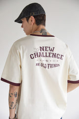 PATTERN LINE RINGER T-SHIRT