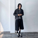 Aライン シルエット ハイストリート ツイルショーツ