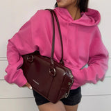 Stud Radio Bag (burgundy)