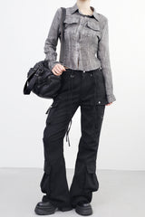 Milan cargo bootcut pants