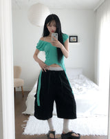 See-through Shirred Warmer Socks