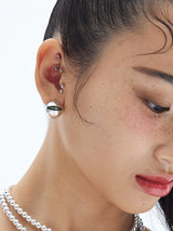 グリーンタグボールピアス