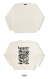 Reversal printed knitwear
