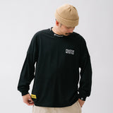 EXAMPLE CURSIVE CIRCLE LOGO BIGCOLLAR L/S TEE
