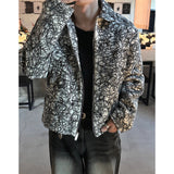 [HANDMADE] Circle pattern wool jacket(2color)