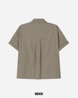 バックル ショートスリーブ シャツ
