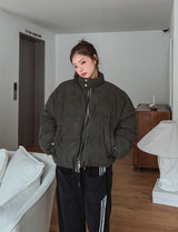 Cozy Button Corduroy Padding