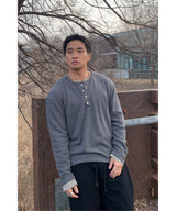 [ 1+1 ] Layered Henley Neck