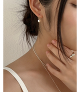 サンデーパールピアス (シルバー)