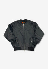 LU Overfit Shirring Bomber Jacket