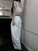 cut-line volume-up wide pants