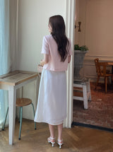 Kolb Round Neck Short Sleeve Tweed Jacket