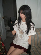 Snowman short-sleeved T-shirt