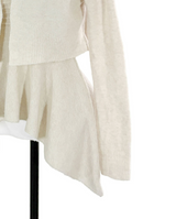 wave asymmetric flare knit cd + top set