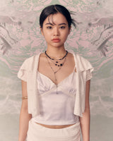 美愛桃源 black stone necklace
