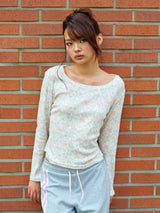 EMBLEM FLOWER L/S PINK