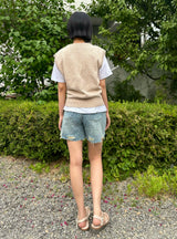 4パートデストロイドドットデニムパンツ code 21102