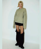 TACK SLEEVE SWEATSHIRT