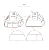 HALF MOON SHOULDER HAND BAG_SMALL-Hybrid leather Orangeblack