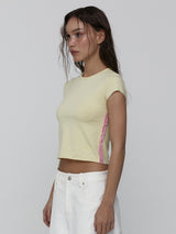 レースベビーTシャツ_Yellow