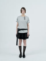 glitter star t-shirts / gray
