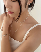 サンデーパールピアス (シルバー)