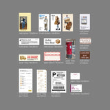 oab mail pack / scrap sticker set