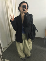 Mesh pocket cotton pants 