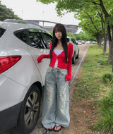 イブスクエアレーススリーブレス