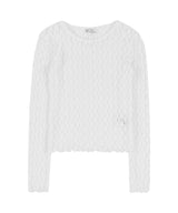 [NF] ポインレースレイヤードtシャツ