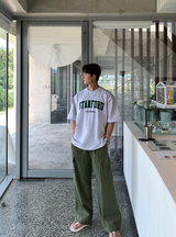  Urban Stanford Lettering Over Short Sleeve