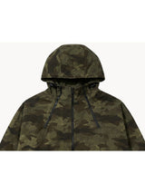 Camo Hood Zipper Jacket