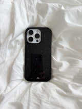 snowing phone case (black) 