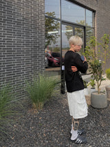 White Cargo Bermuda Pants