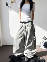 ホットクロス リベット オフショルダー リブ クロップTシャツ 5カラー