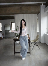 Sheer Lace Numbering Tee