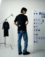 [UPDRAFT]NYLON POCKET COTTON DENIM PANTS