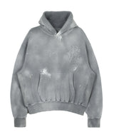  'GL' Logo Vintage Washing Hoodie [ ASH GRAY ]