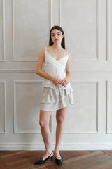 Ariel flare skirt (beige)
