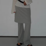 Layered Flare Pants - 3colors