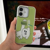 matcha love silver epoxy case