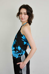  FLUTTER HALTERNECK / BLUE