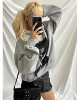[Unisex] Crop printing hood t-shirts(3color)